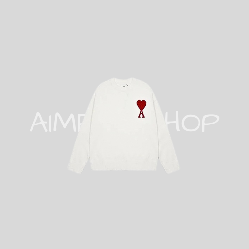 Knitted Ami Sweater White