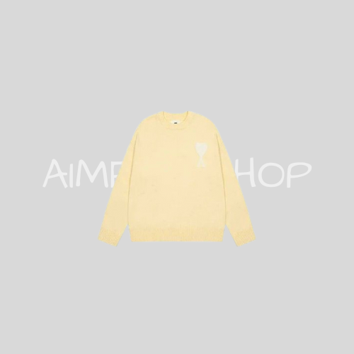 Knitted Ami Sweater Sand