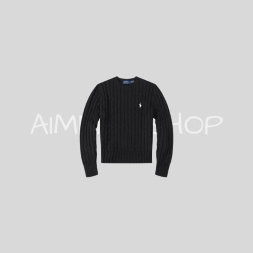 Knitted Ralph Sweater Black White