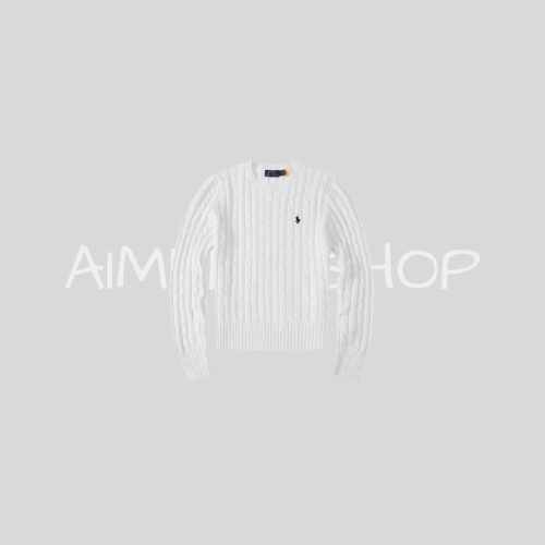 Knitted Ralph Sweater White V2