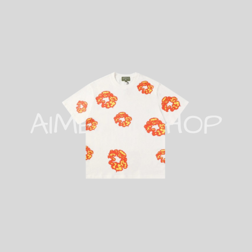 Tears Shirt White Orange