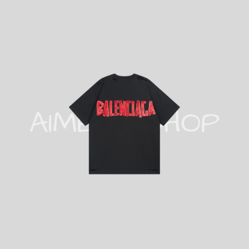 Balenci Shirt Black Red